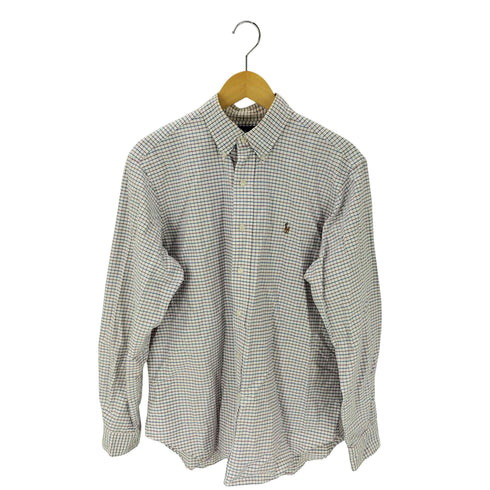 ラルフローレン RALPH LAUREN L/S CLASSIC FIT 格子チェック柄スモールポニー刺繍BDシャツ メンズ 16 34/35