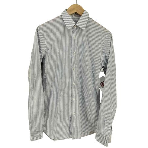 ジルサンダー JIL SANDER MADE IN ITALY コットンストライプL/Sシャツ メンズ UK:38