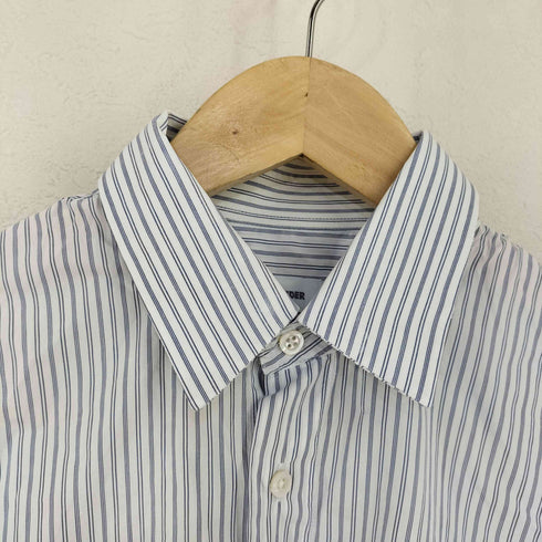 ジルサンダー JIL SANDER MADE IN ITALY コットンストライプL/Sシャツ メンズ UK:38