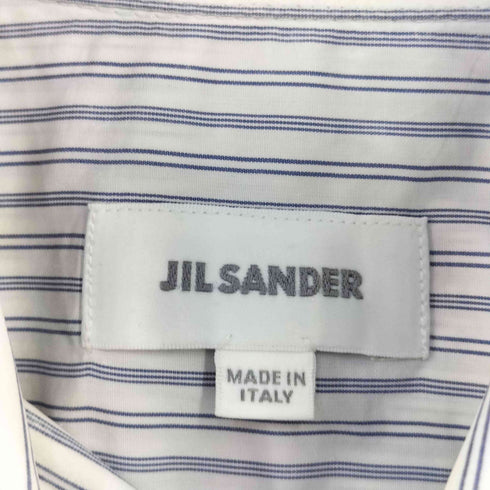 ジルサンダー JIL SANDER MADE IN ITALY コットンストライプL/Sシャツ メンズ UK:38