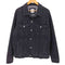 ザラ ZARA ブラックデニムジャケット メンズ JPN:XL