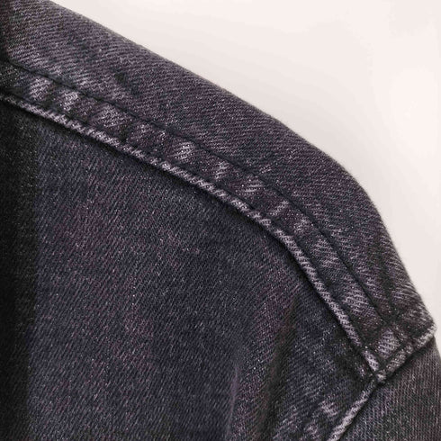 ザラ ZARA ブラックデニムジャケット メンズ JPN:XL