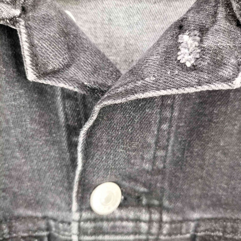 ザラ ZARA ブラックデニムジャケット メンズ JPN:XL