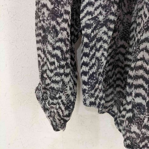 イザベルマラン ISABEL MARANT POUR コットン総柄スキッパーブラウス レディース EUR:38