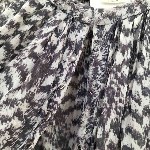 イザベルマラン ISABEL MARANT POUR コットン総柄スキッパーブラウス レディース EUR:38