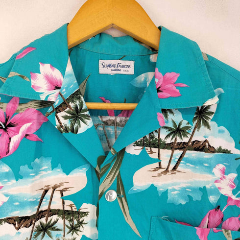 SUNMART FASHIONS ハワイ製 アロハシャツ メンズ