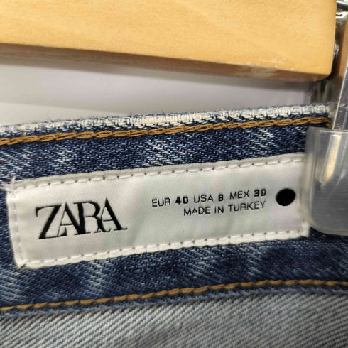 ザラ ZARA ZW COLLECTION HIGH WAIST WIDE LEG JEANS レディース 40