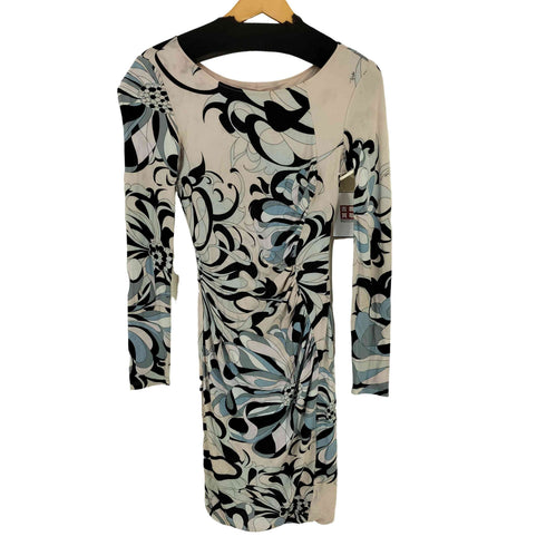 エミリオプッチ EMILIO PUCCI 00s MADE IN ITALY 総柄レーヨンワンピース ドレス レディース EUR:38