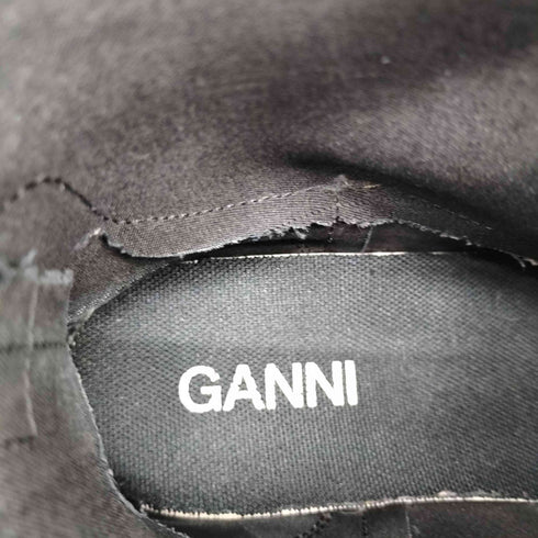 ガニー Ganni ラバー チェルシーブーツ リサイクルラバーショートブーツ レディース EUR:37