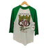 90-00S メキシコ製 AUGUSTA SPORTSWEARボディ 団体プリント JingleBell Run ラグランスリーブ カットソー メンズ import:M
