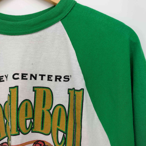 90-00S メキシコ製 AUGUSTA SPORTSWEARボディ 団体プリント JingleBell Run ラグランスリーブ カットソー メンズ import:M