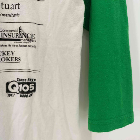 90-00S メキシコ製 AUGUSTA SPORTSWEARボディ 団体プリント JingleBell Run ラグランスリーブ カットソー メンズ import:M