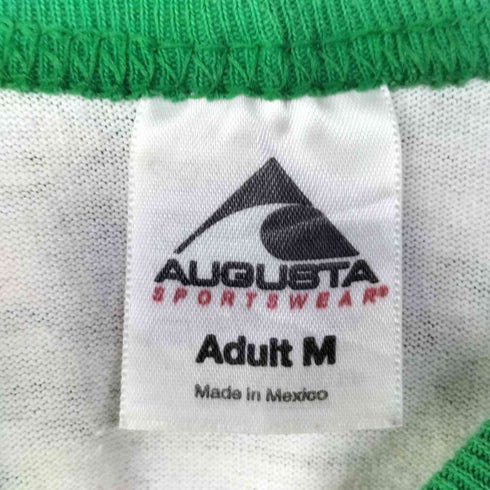 90-00S メキシコ製 AUGUSTA SPORTSWEARボディ 団体プリント JingleBell Run ラグランスリーブ カットソー メンズ import:M