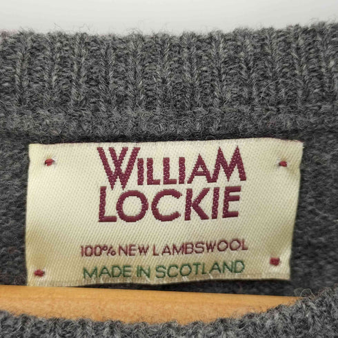 WILLIAM LOCKIE MADE IN SCOTLAND ラムウール ニット メンズ UK:34