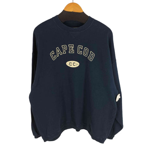 チャンピオン Champion 00s 前V アーチロゴ 2段 カレッジロゴプリントスウェット メンズ