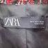 ザラ ZARA ツイード ミックスカラー フリンジ 金ボタン クロップドジャケット 短丈 レディース import:S