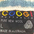 クージー COOGI オーストラリア製 PURE NEW WOOL 民族柄 ニット カーディガン メンズ import:L