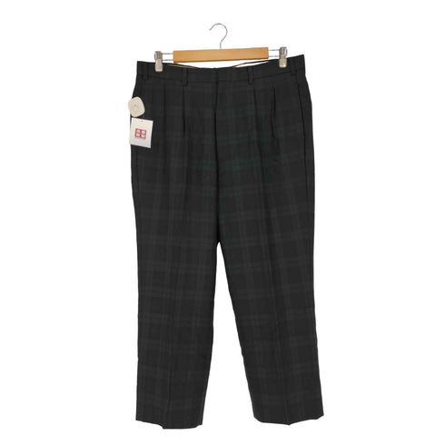 ハガークロージング HAGGAR チェック 2タック ウールスラックス メンズ 85