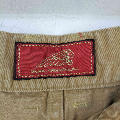 インディアンモーターサイクル INDIAN MOTORCYCLE オルテガ刺繍 カットオフ チノパンツ メンズ 32inch