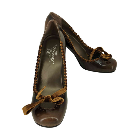 HIO FAVORITES レースアップ ヒールパンプス レディース JPN:36