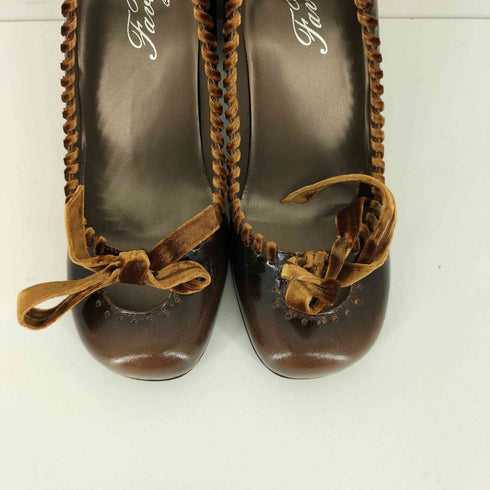 HIO FAVORITES レースアップ ヒールパンプス レディース JPN:36