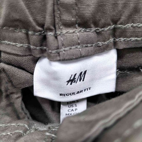 エイチアンドエム H&M REFULAR FIT カーゴパンツ リップストップ メンズ JPN:S