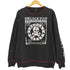 SEVEN ZERO ONE 00s Y2K クラックプリント スカル クルーネックスウェット メンズ JPN:L