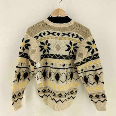 SPRING FIELD PURE WOOL ノーカラーウール デザインカーディガン レディース