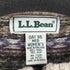 エルエルビーン L.L.Bean 香港製 総柄ボーダー ウールシルクジップアップニット レディース import:M
