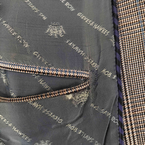 サヴィルロウ SAVILE ROW チェック柄テーラードジャケット メンズ