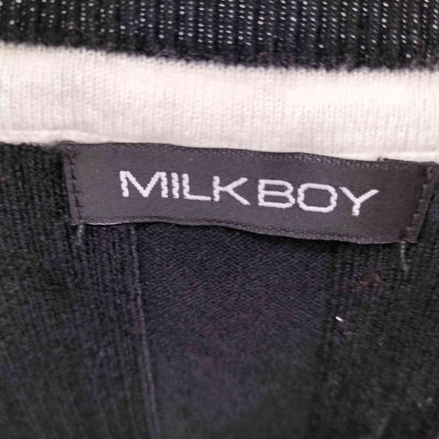ミルクボーイ MILKBOY リス刺繍 ニットベスト メンズ