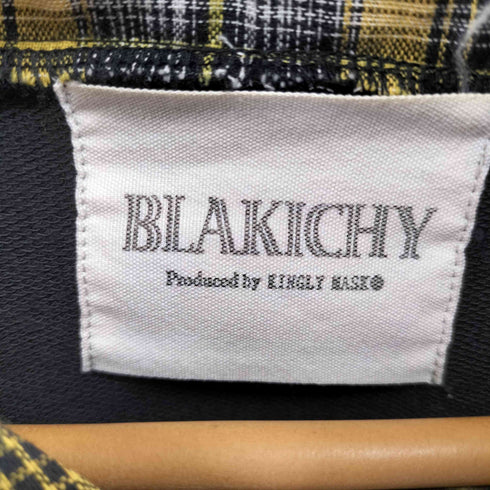 BLAKICHY チェック レイヤード パーカー メンズ