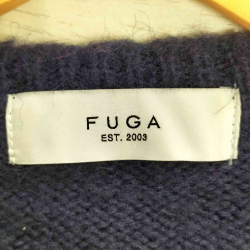フーガ FUGA フェザーヤーン切替 クルーネックニット メンズ 44