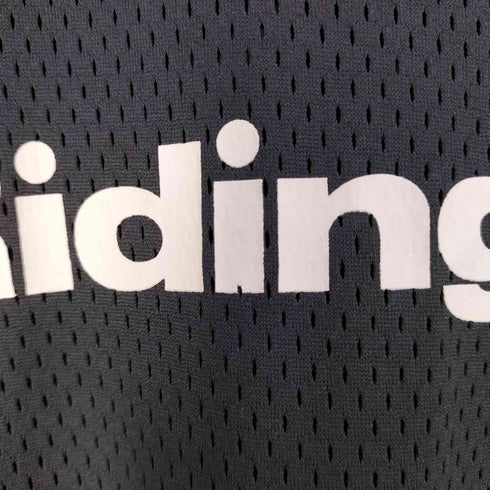 Ridingmania ロゴプリント 袖ライン メッシュTシャツ メンズ JPN:M