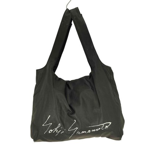 ディスコードヨウジヤマモト discord Yohji Yamamoto 23AW INFINITE Signature インフィニット シグネチャー レザー トートバッグ メンズ