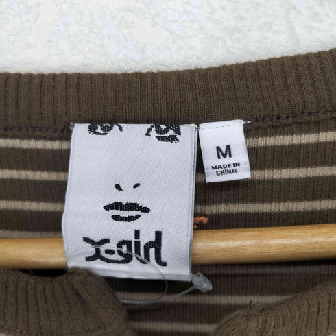 エックスガール X-girl 24SS STRIPED FITTED TOP レディース JPN:M