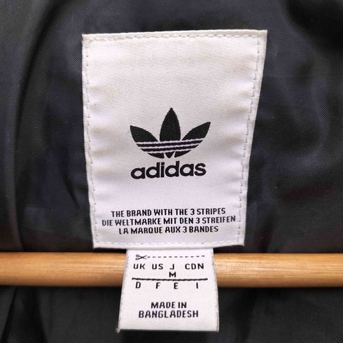 アディダス adidas 19AW Hooded 3-Line Slim Fit Quilted Down Jacket ジップアップ スリム ダウンジャケット レディース import:M