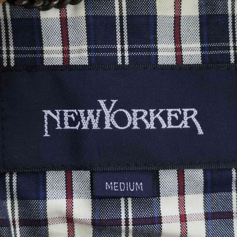 ニューヨーカー NEWYORKER 裏地チェック フーデッド ウールダッフルコート メンズ JPN:M