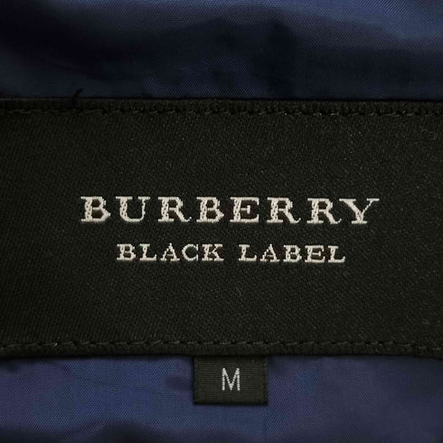 バーバリーブラックレーベル BURBERRY BLACK LABEL ロゴ刺繍 ギンガムチェック ダブルジップジャケット レディース import:M