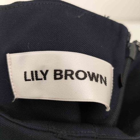 リリーブラウン Lily Brown 23AW 釦ディテールセミフレアスカート 090 DNVY レディース JPN:1