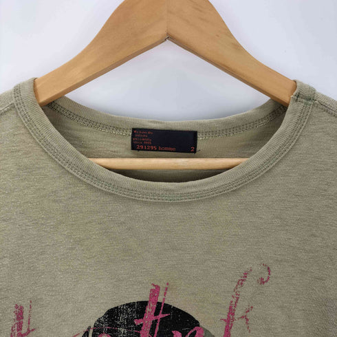 ニーキューイチニーキューゴーオム 291295=HOMME サーマル切替 スカルプリント カットソー メンズ JPN:2