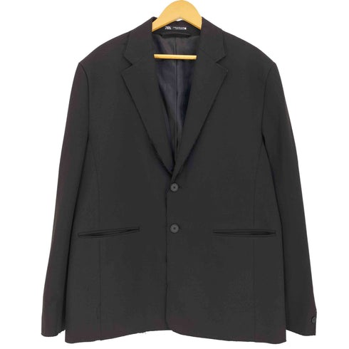 ザラ ZARA 23aw イレギュラートリムスーツブレザージャケット メンズ import:XL