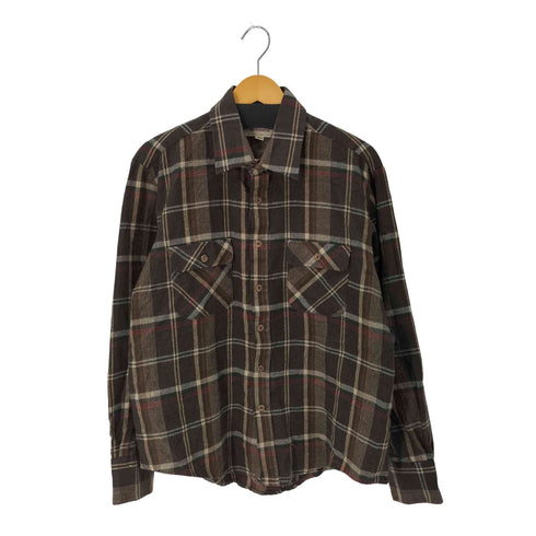 アロースポーツ ARROW SPORT 80S マドラスチェックL/S ウールシャツ フラップポケット メンズ import:L