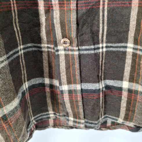 アロースポーツ ARROW SPORT 80S マドラスチェックL/S ウールシャツ フラップポケット メンズ import:L