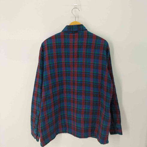 ヴァンヒューゼン VAN HEUSEN ネルシャツジャケット 裏地キルティング メンズ import:L