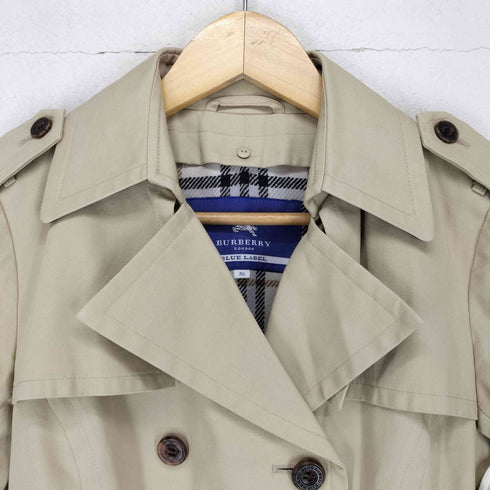 バーバリーブルーレーベル BURBERRY BLUE LABEL ライナー付きショートトレンチ レディース JPN:38