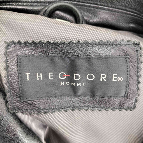theodore レザーカバーオールジャケット メンズ