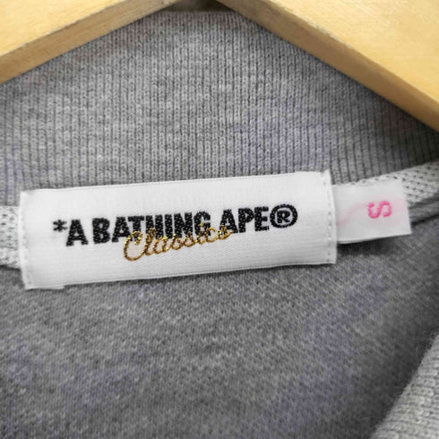 アベイシングエイプ A BATHING APE BAPE STA 柄 鹿の子地ポロシャツ メンズ JPN:S