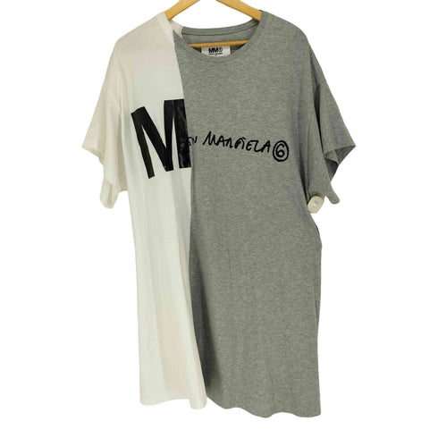 エムエムシックスメゾンマルジェラ MM6 Maison Margiela 22SS 切替ロゴプリントロングTシャツ レディース 16