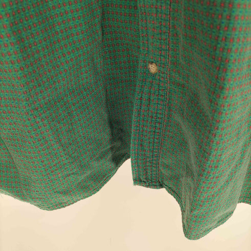 ゲスジョージズマルシアーノ GUESS BY GEORGES MARCIANO 90S USA製 スクリプトロゴ刺繍 ドット ギミック ポケット レギュラーカラーシャツ メンズ import:L